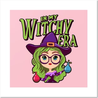 In My Witchy Era Tee Halloween Cute witch holding potions Posters and Art